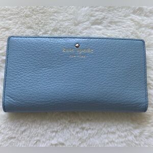 Kate Spade Cobble Hill Wedgwood Blue Wallet Preowned